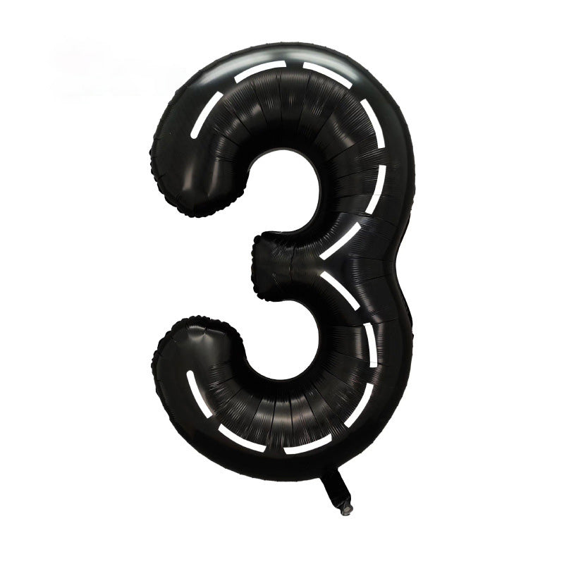 40" Race Track Jumbo Foil Numbers