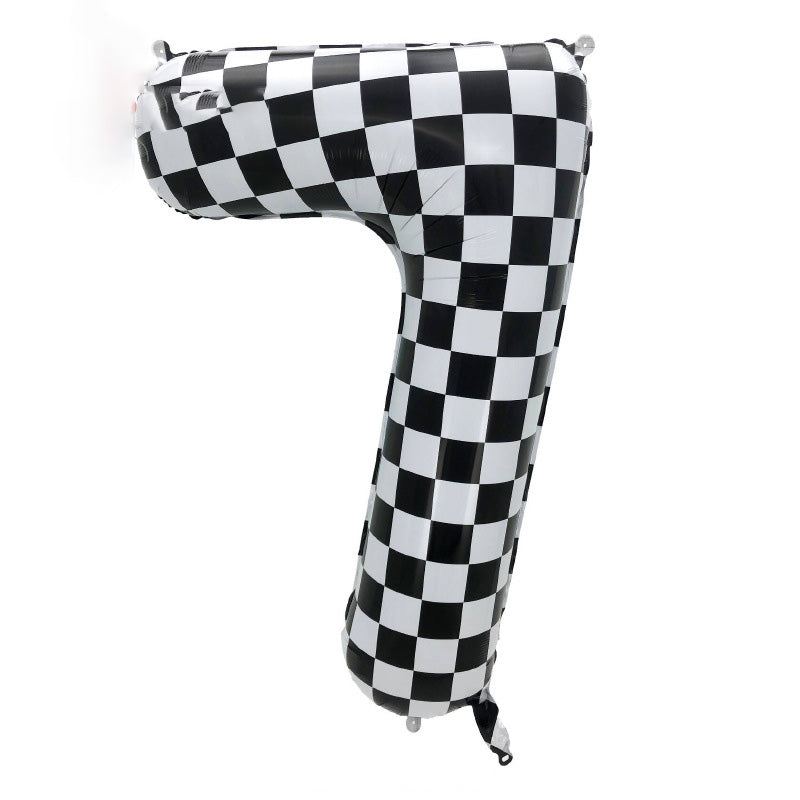 40" Checkered Foil Numbers