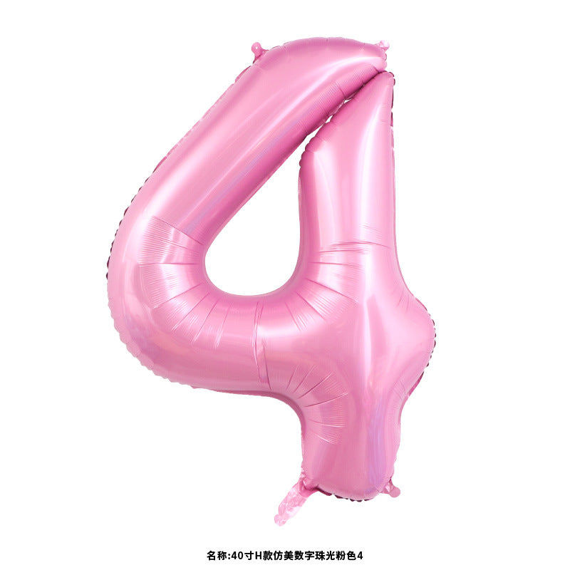 40" Light Pink Jumbo Numbers