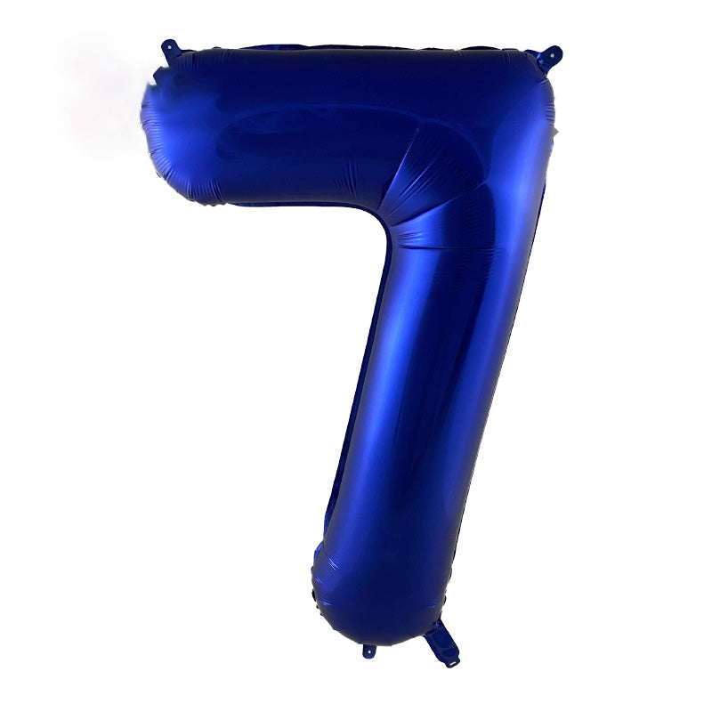 40" Blue Jumbo Foil Numbers