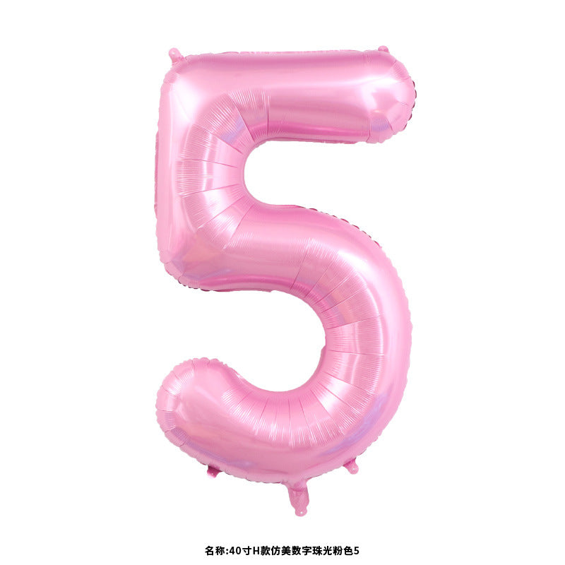 40" Light Pink Jumbo Numbers