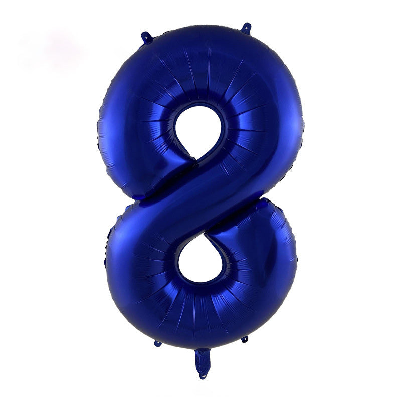 40" Blue Jumbo Foil Numbers