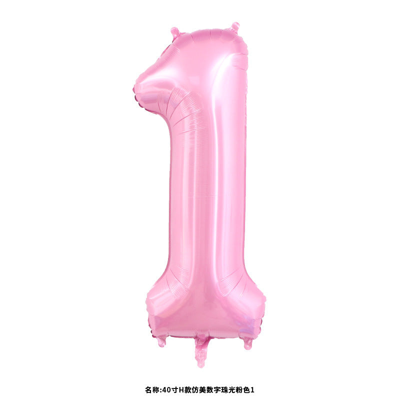 40" Light Pink Jumbo Numbers