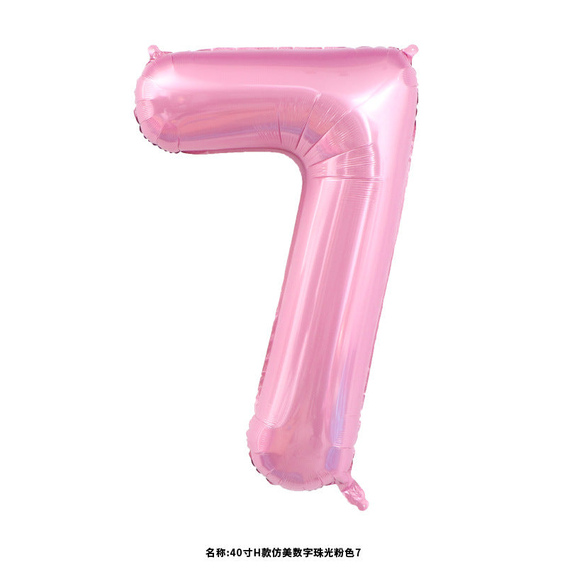 40" Light Pink Jumbo Numbers