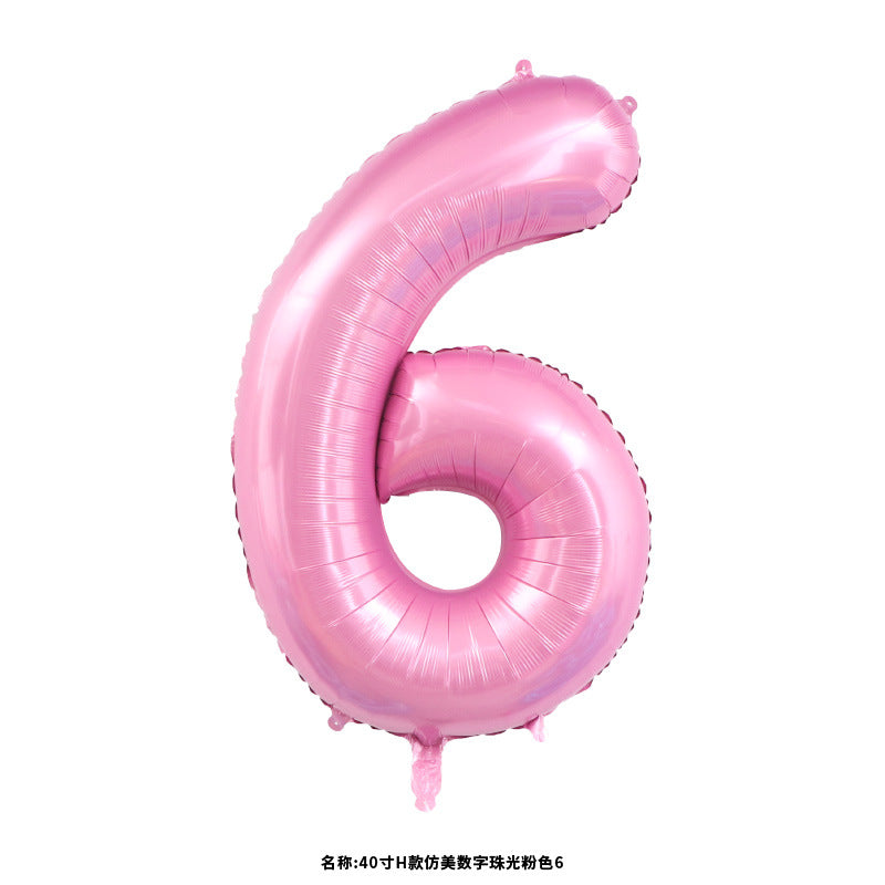 40" Light Pink Jumbo Numbers