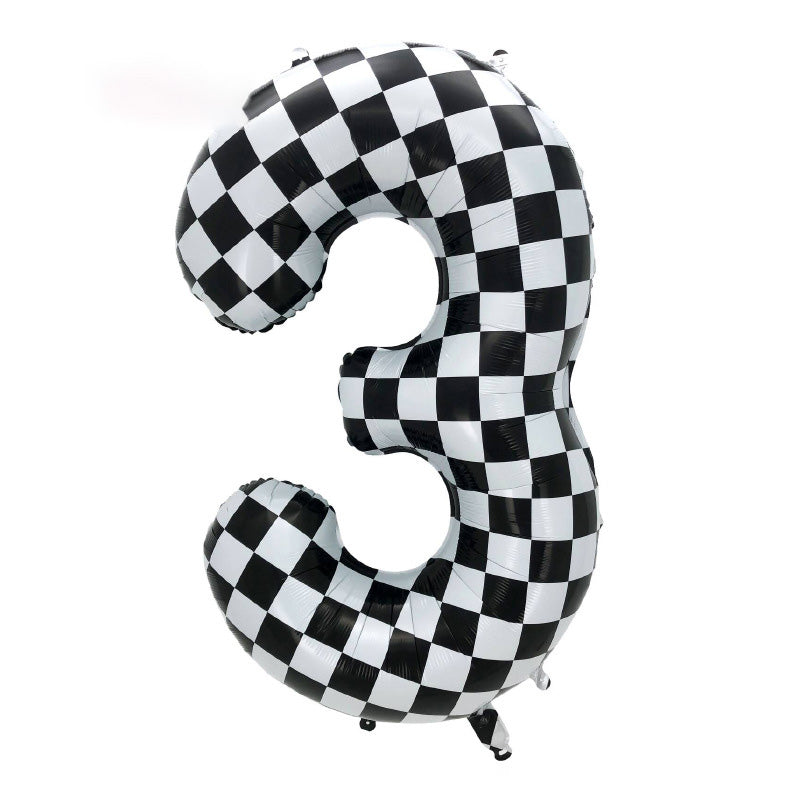 40" Checkered Foil Numbers