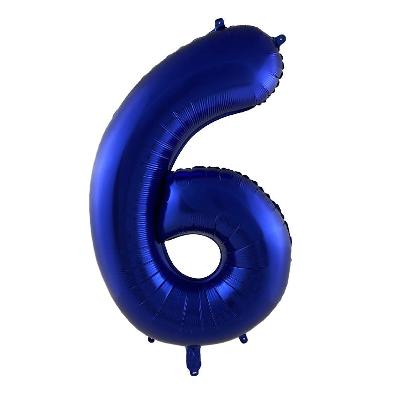 40" Blue Jumbo Foil Numbers
