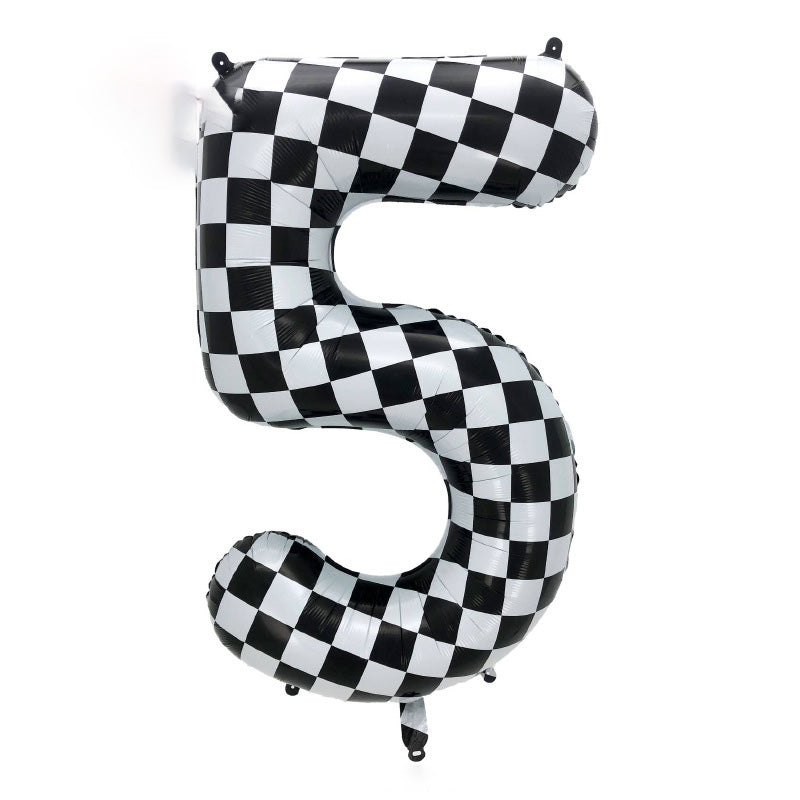 40" Checkered Foil Numbers