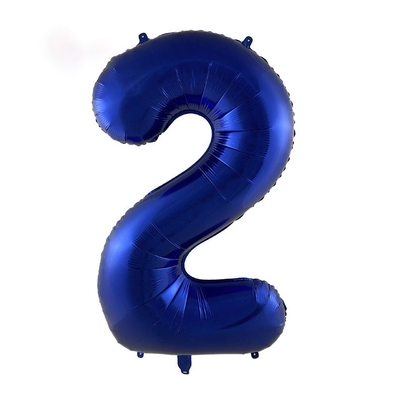 40" Blue Jumbo Foil Numbers