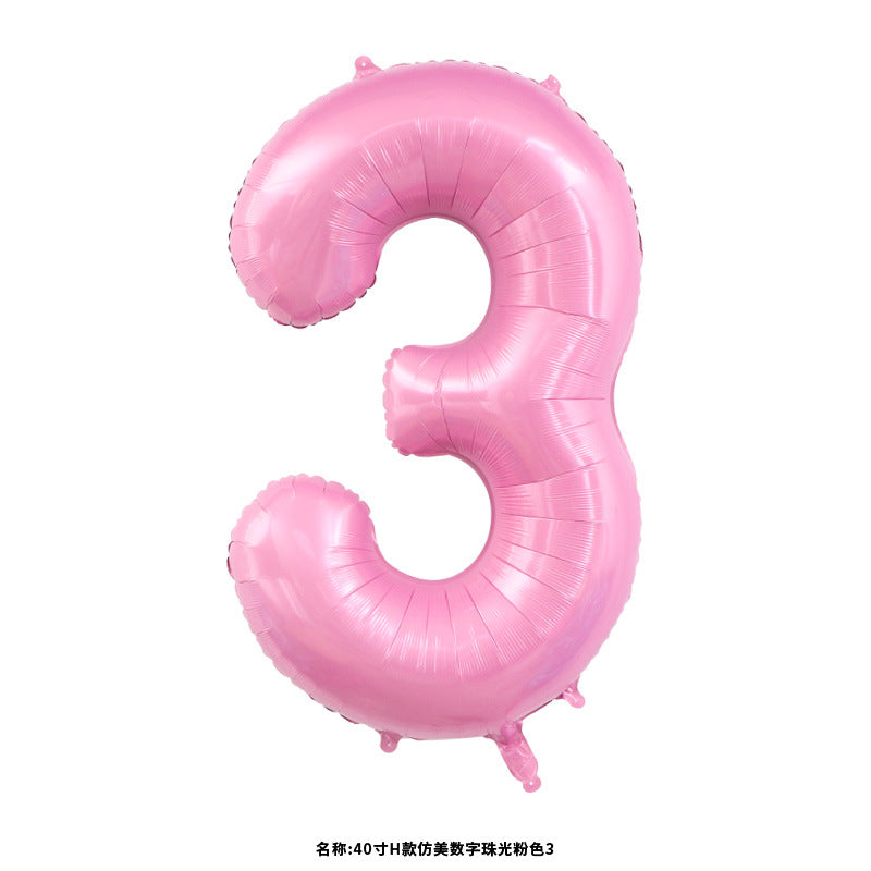 40" Light Pink Jumbo Numbers