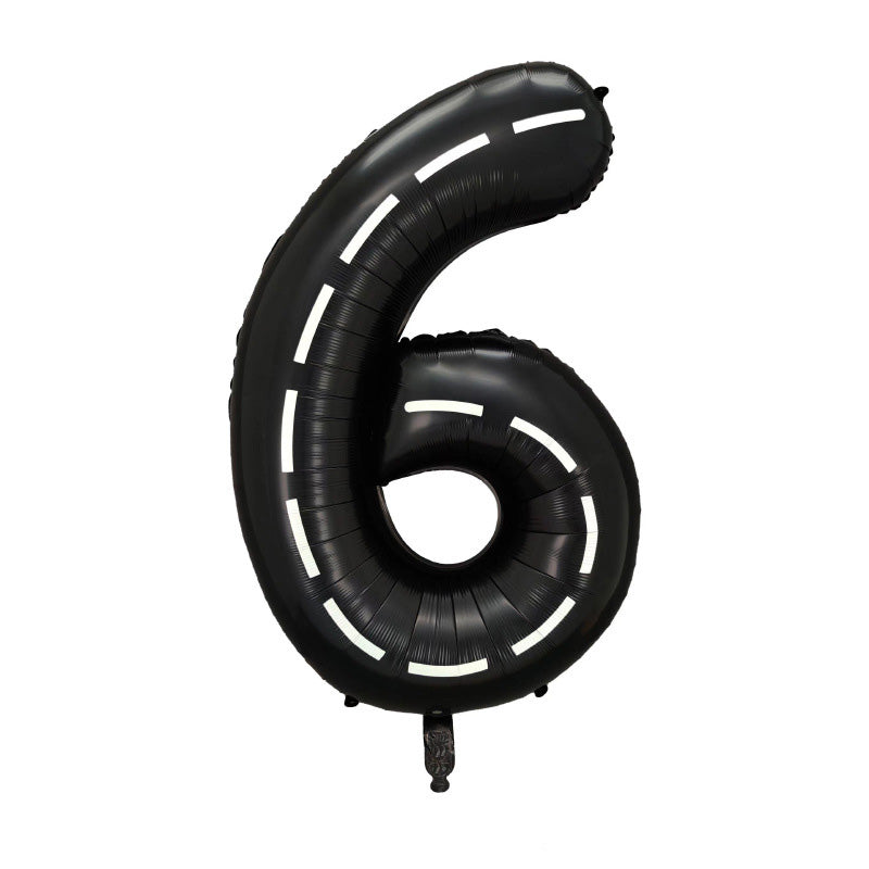 40" Race Track Jumbo Foil Numbers
