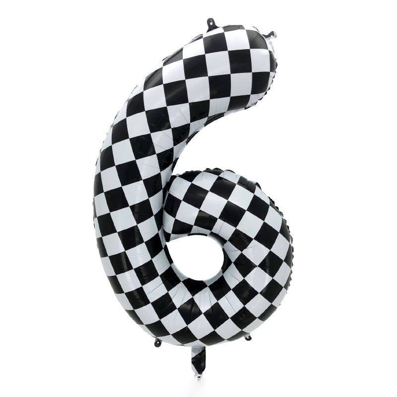40" Checkered Foil Numbers
