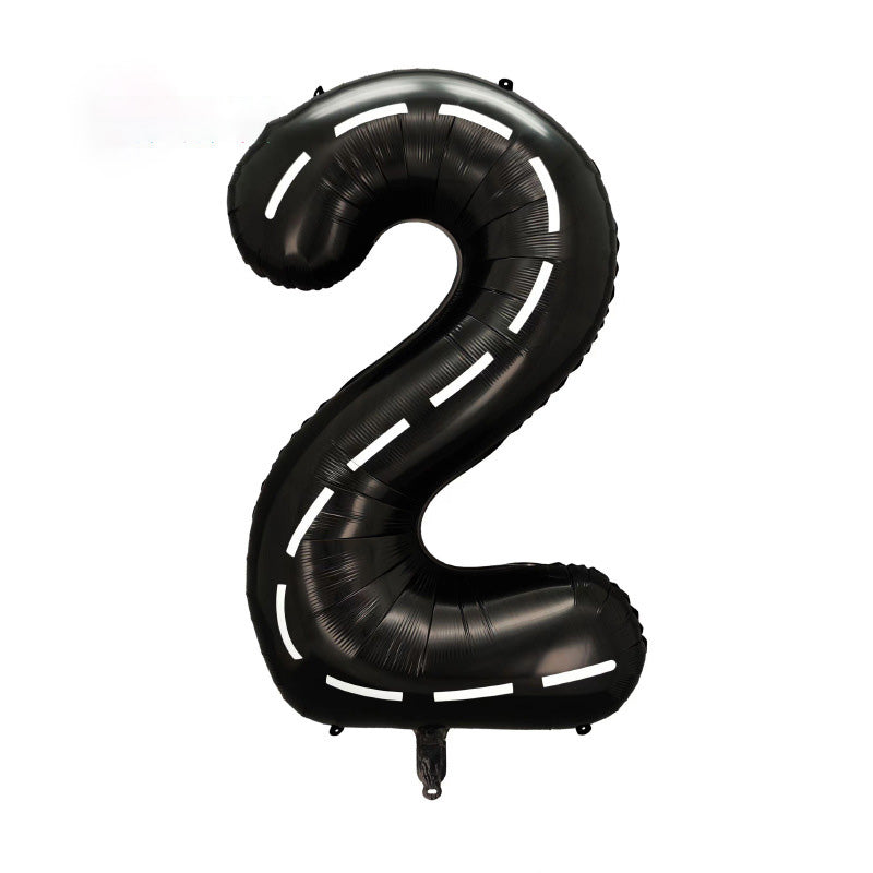 40" Race Track Jumbo Foil Numbers