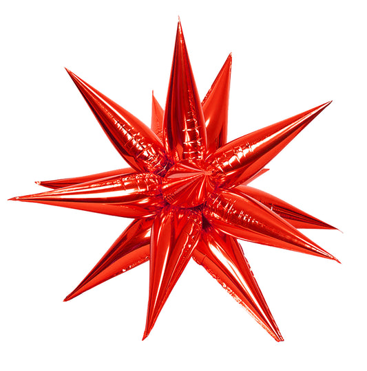 Bululu 26" Red Starburst Balloon
