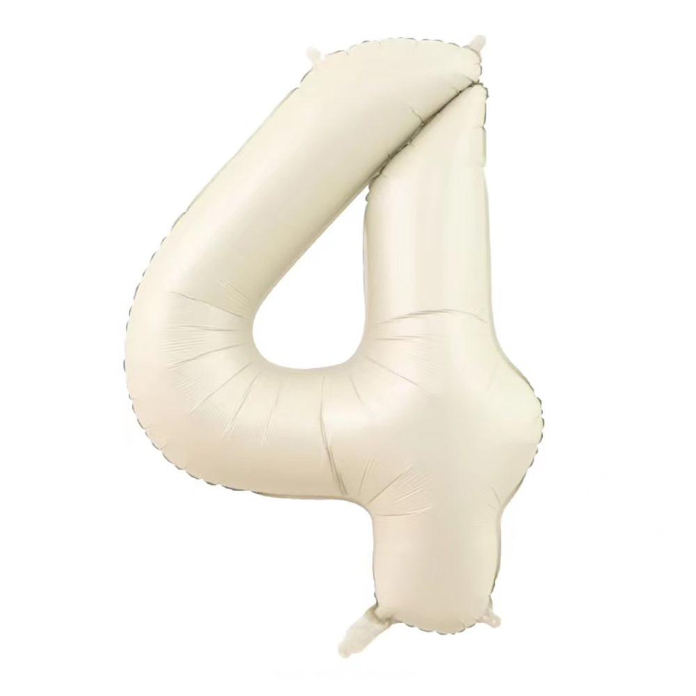 40" Cream Jumbo Numbers