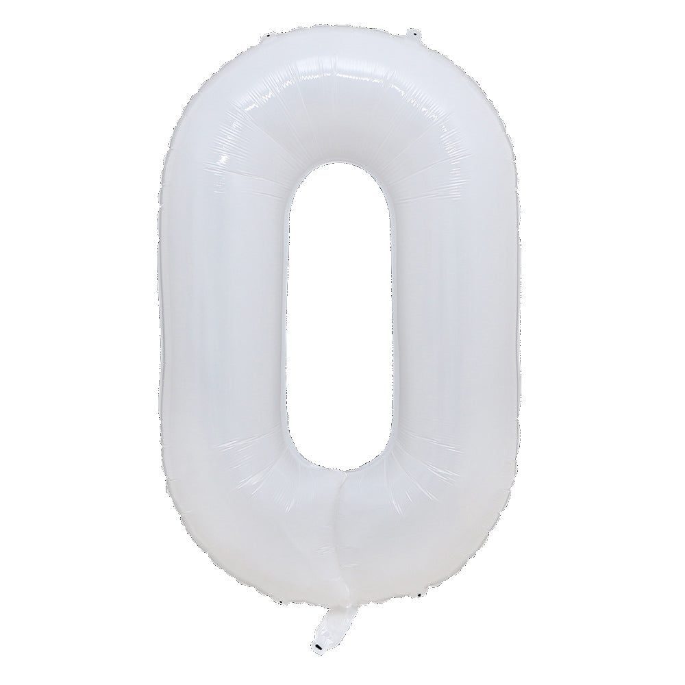 40" White Jumbo Foil Numbers