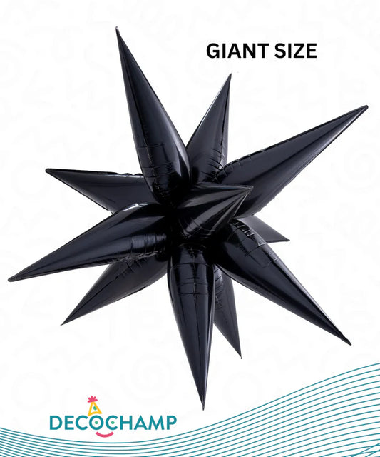 60" Giant Starburst 3D by Deco Champ (Black)