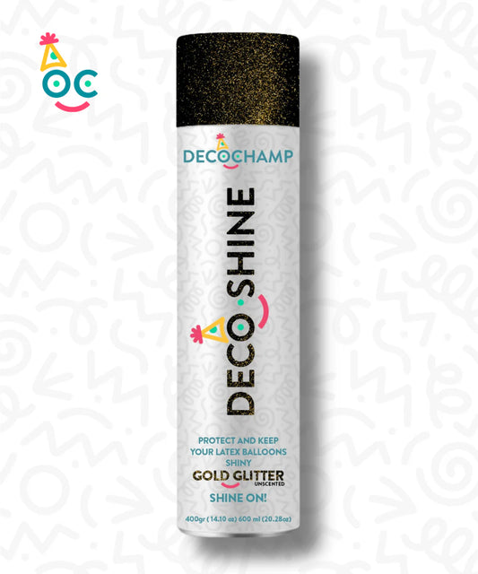 DecoShine Gold Glitter Balloon Shine Spray